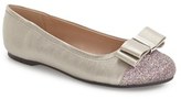 Thumbnail for your product : Jessica Simpson Girl's 'Portia' Bow Flat