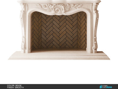 Los Angeles Cast Stone Josephine Fireplace Surround