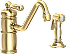 Newport Brass Nadya Single Handle Kitchen Faucet with Side Spray
