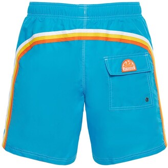 Sundek Stretch waist mid-length nylon shorts - ShopStyle
