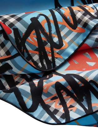 Burberry Scribble print scarf