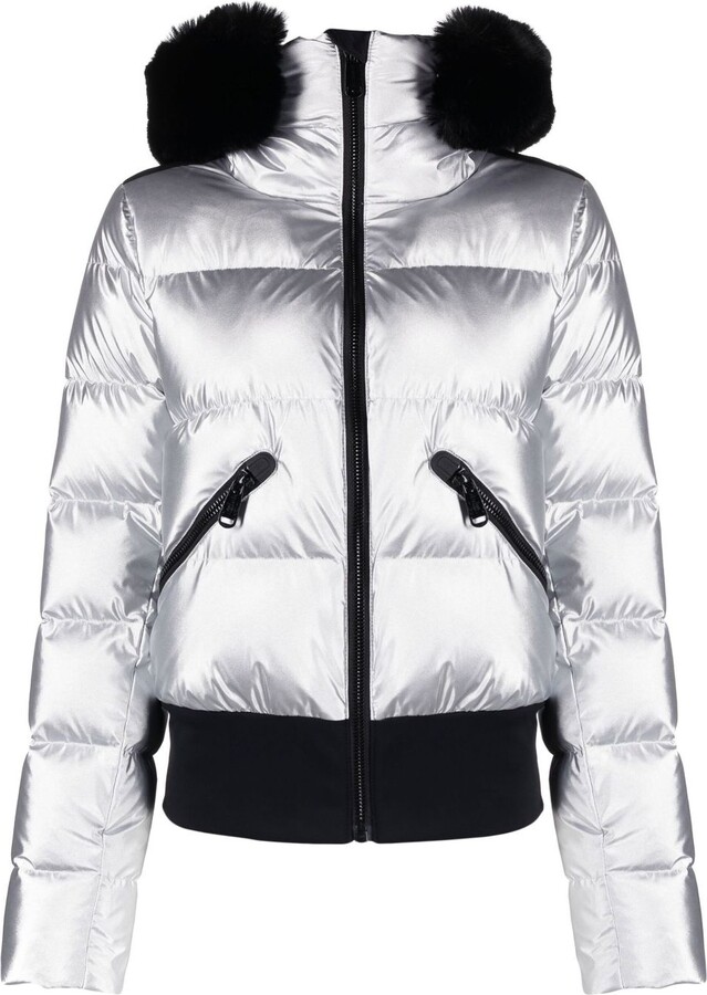 Goldbergh Silver Bombardino Hooded Quilted Ski Jacket - ShopStyle Down ...