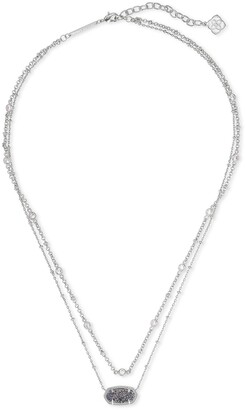 Kendra Scott Elisa Multi-Strand Necklace, Gray, Rose Gold or Gold
