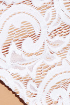 Thumbnail for your product : Norma Kamali Stretch-lace Bikini - White