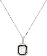 Thumbnail for your product : Monan 18kt White Gold Diamond Enamel Pendant Necklace