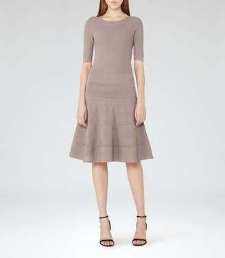 Reiss Karolina Knitted Fit And Flare Dress
