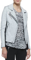 Thumbnail for your product : IRO Ilaria Crackled Leather/Wool Jacket