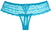 Thumbnail for your product : Mimi Holliday Bisou Bisou Gooseberry lace thong