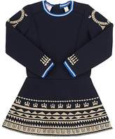 Thumbnail for your product : Scotch R'Belle FOLKLORIC-EMBROIDERED NEOPRENE A-LINE DRESS