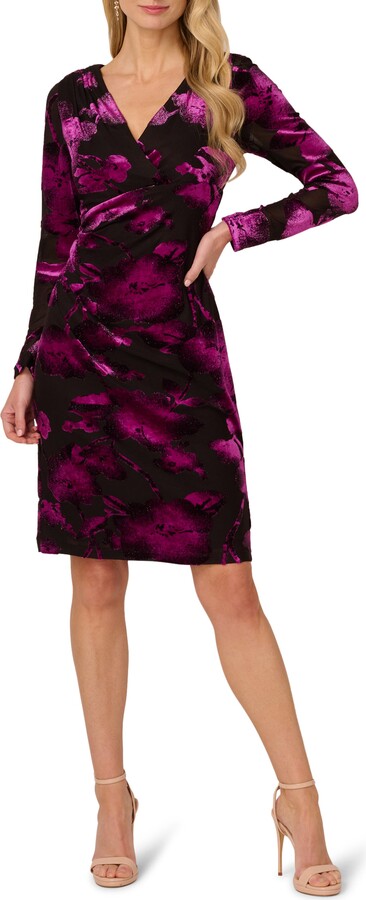Long Sleeve Velvet Dress
