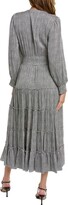 Thumbnail for your product : Elie Tahari Smocked Silk-Blend Maxi Dress