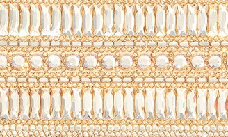 Judith Leiber Rectangle Crystal Embellished Box Clutch
