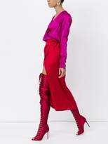 Thumbnail for your product : Gianvito Rossi Lace-up satin over-the-knee boots