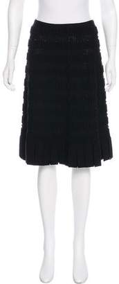 Alaia Wool Knee-Length Skirt w/ Tags