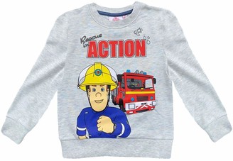 Coole Fun T Shirts Coole-Fun-T-Shirts Fireman Sam Sweatshirt Cuddly  Children's Hoodie Boys Jumper with Hood Soft + Warm Blue or Grey Rescue  Action Size 98 104 110 116 3 4 5 6 Years - ShopStyle