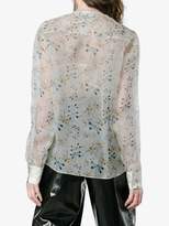 Thumbnail for your product : Rochas Dragonfly Print Silk Sheer Blouse