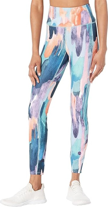 L.L. Bean Everyday Performance High-Rise 7/8 Leggings Prepare For Print  (Carbon Navy Paintbrush Camo) Women's Casual Pants - ShopStyle