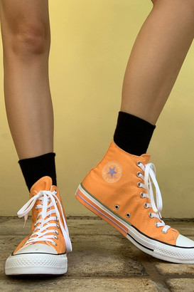 converse basse orange