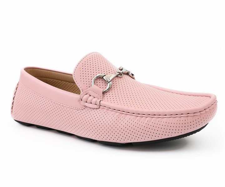 Pink slip on loafers Clearance