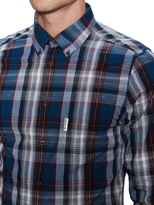 Thumbnail for your product : Ben Sherman Slub Tartan Plaid Sportshirt with Contrast Cuffs