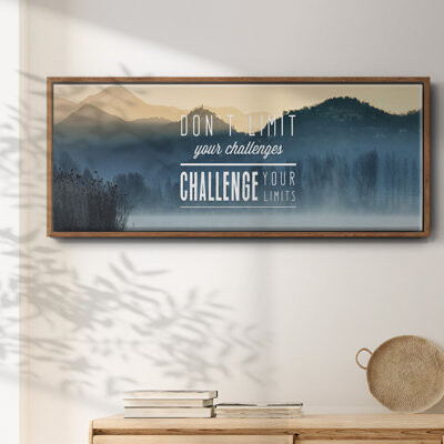 Red Barrel Studio Challenge Your Limits- Framed Canvas