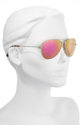 Maui Jim Mavericks 61mm Mirrored PolarizedPlus2® Aviator Sunglasses