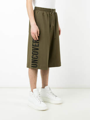 Juun.J embroidered track shorts