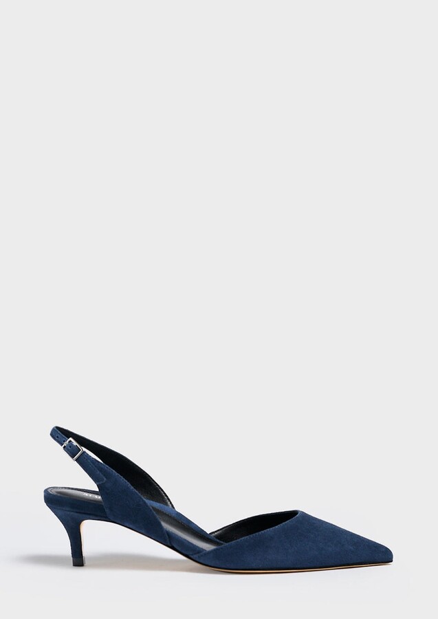 Marion Parke Classic Slingback 45 Pumps Suede