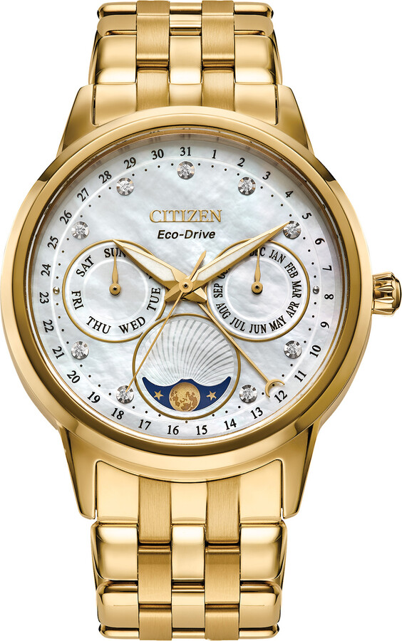 Zales Ladies' Citizen EcoDrive® Classic GoldTone Chronograph Watch
