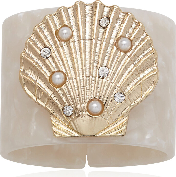 Joanna Buchanan Of-Four Resin Shell Napkin RingsBuchanan