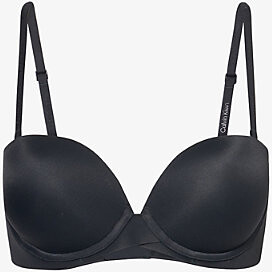 Womens Black Push-Up Balconette Stretch-Woven Bra 36D