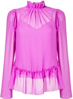 Thumbnail for your product : See by Chloe Ruffled Sheer Blouse