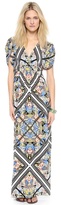 Thumbnail for your product : Twelfth St. By Cynthia Vincent Tie Waisted Printed Maxi Dress