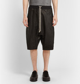 Thumbnail for your product : Rick Owens Drop Crotch Leather Shorts