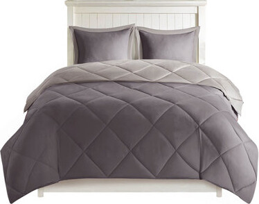 Alxfarton 3M Scotchgard Diamond Quilting Reversible Down Alternative Comforter Set