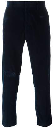 MSGM corduroy straight leg trousers