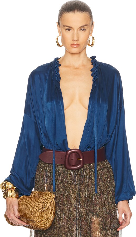 Saint Laurent Blouse in Royal