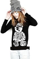 Thumbnail for your product : Lauren Moshi Bea Long Sleeve Top in Black/White