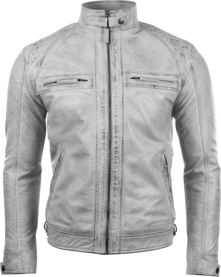 crosshatch leather jacket