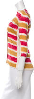 Thumbnail for your product : Fendi Striped V-Neck Cardigan