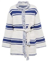 Thumbnail for your product : Dorothee Schumacher Striped Sensation wool-blend cardigan