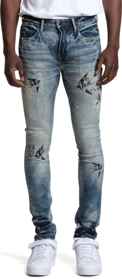PRPS Llewellyn Distressed Skinny Jeans