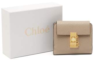 Chloé Drew Leather Wallet - Womens - Grey