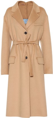 Prada Wool and angora-blend coat
