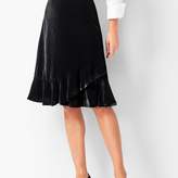Thumbnail for your product : Talbots Draped Velvet Skirt