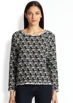 Thumbnail for your product : Alice + Olivia Search Results, Mayer Raglan Tweed Pullover