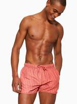 Thumbnail for your product : TopmanTopman Over Dye Orange Stripe Swim Shorts