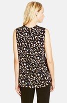 Thumbnail for your product : Vince Camuto Faux Leather Trim Print High/Low Top