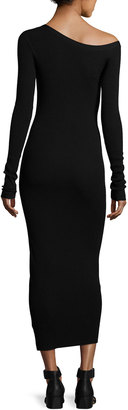 A.L.C. Brynn Long-Sleeve Sweater Dress, Black