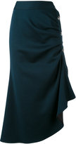 Marni - jupe drapée sur le côté - women - coton/Polyamide - 38